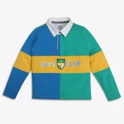 Ed-a-Mamma Kids Multicolor Printed Full Sleeves Polo T-Shirt-image-65