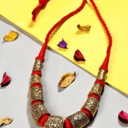 Imli Street Golden Tone Handcrafted Necklace-image-12