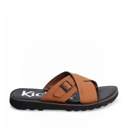 Kickers Men's NEOL-IN Camel Cross Strap Sandals image 2