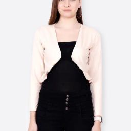 Cation Off-White Full Sleeves Shrug-picture-45