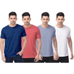 Color Capital Multicolored Regular Fit T-Shirt - Pack of 4-picture-27