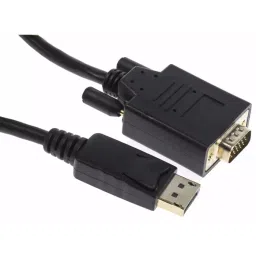 RS PRO Male DisplayPort to Male VGA PVC Cable 1080p 2 m, 1863038-26