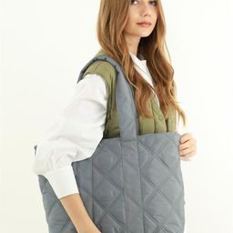 madamra Women Oversized Quilted Tote Bag-image-46