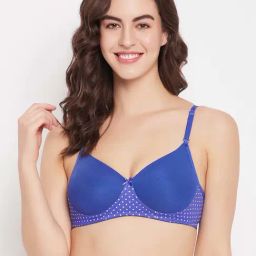 Clovia Blue Printed T-Shirt Bra-picture-17