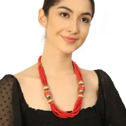 Imli Street Red Beaded Necklace-picture-8