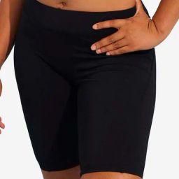 NABAIJI By Decathlon Black Plain Swimming Shorts-image-1