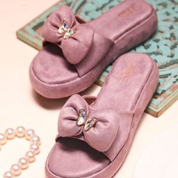 JM Looks Platform Sandals with Bows-picture-10