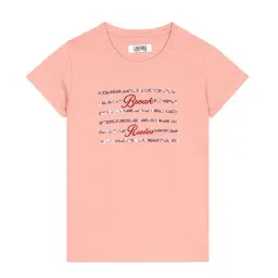 Cantabil Kids Peach Embellished T-Shirt-image-58