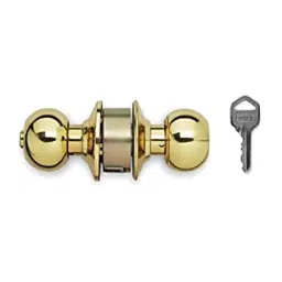 Godrej Brass Polished Finish Door Knob Lock 5328-46