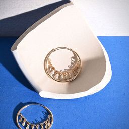 Accessorize Circular Hoop Earrings-55