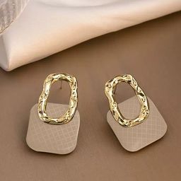 Styledose Sterling Silver Hanging Design Charm Square Shaped Drop Earrings-22