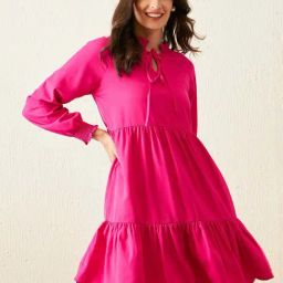 Rare Pink A-Line Dress-image-80
