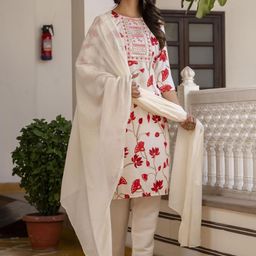 Moda Rapido Women Multi Viscose Rayon Kurta Sets-picture-33