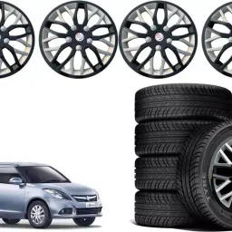 Auto Pearl ViBS19 R14 35.56 cm (14 Inch) PPress Type Wheel Hubcap with Retention Ring Glossy Black Red Strip Wheel Cover for Maruti Swift Dzire ZDI (Set of 4)-image-98