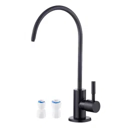 Aquieen Black Stainless Steel Deck Mount RO Tap, AQN 230-23