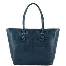 Toteteca Blue Textured Medium Tote Handbag-image-64