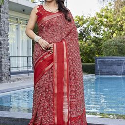 KALINI Red NA Silk Blend Sarees-picture-16