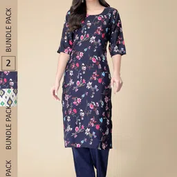 KALINI Pack Of 2 Printed Straight Kurta-picture-22