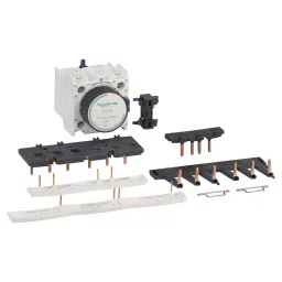 Schneider Electric Starter Assembly for 3 x contactors LC1D09-D38 Star Identical, with Time Delay Block, LAD91217-15