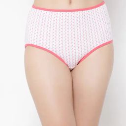 Clovia White Printed Hipster Panty-image-62