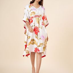 AKKRITI BY PANTALOONS Floral Print Kaftan Dress-image-36