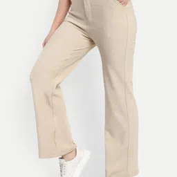 BROADSTAR Women Straight Fit High-Rise Corduroy Trousers-picture-22
