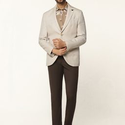 Blackberrys Linen Slim-Fit Single Breasted Blazer-image-75