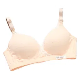 MOMISY Wirefree Cotton Maternity Nursing Bra - Peach-picture-26