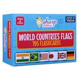 Sharp Children World Country Flags Flash Cards Best Gift for Kids  195 FlashCards-2