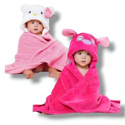 BRANDONN Flannel Swaddle Blanket Pack of 2  - Pink-image-46