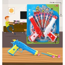 Sanjary shoot force gun toy - blaster gun with darts color design may vary-26