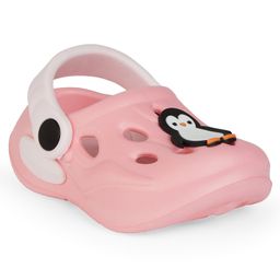Chiu Penguin Applique Detailed Perforated Clogs - Pink-image-46