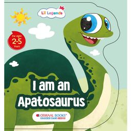 Oswaal Books Lil Legends: Shaped Board Books, Dino - I am an Apatosaurus - English-6