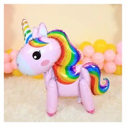 Funcart Unicorn Standing Pose foil Balloon - Pink-1