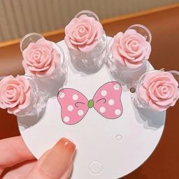 Radhya Accessories Women Set of 5 Mini Flower Claw Clip-48