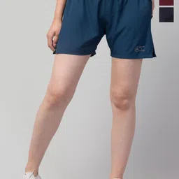ULLAS Pack Of 3 Women Running Sports Shorts-picture-38