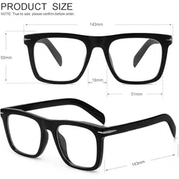 Arzonai Unisex Black UV Protected Lens Plastic Sunglasses-image-84
