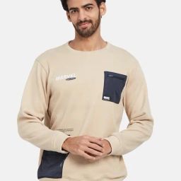Octave Natural Regular Fit Self Pattern Sweatshirt-image-32
