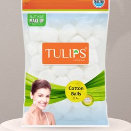 TULIPS Set Of 5 White Makeup Remover Cotton Balls - 50 pcs Each-13