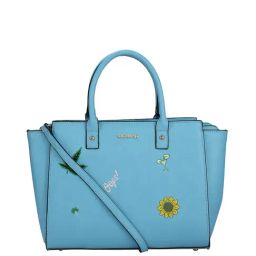 Sugarush Boven Blue Embroidered Medium Handbag-image-67