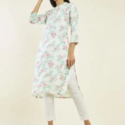 Soch Off White Printed Straight Kurta-image-28