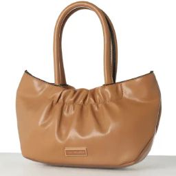 Van Heusen Brown Solid Medium Handbag image 3