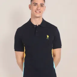 U.S. Polo Assn. Navy Slim Fit Cotton Polo T-Shirt-picture-20