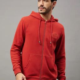 Club York Rust Regular Fit Hooded Sweatshirt-picture-28