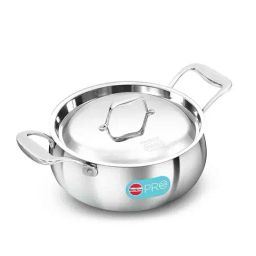Hawkins 3L Pro Triply Stainless Steel Handi with Steel Handles and Steel Lid, Silver (PSH30S)-image-13
