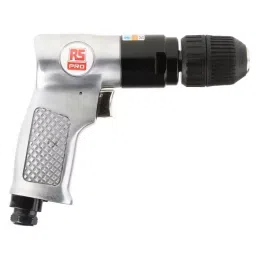 RS PRO Air Drill 10mm Reversible, 1/4in Air Inlet (BSP) , 1800 1/min Model No 7398395-12