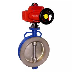 STOLZEL 13.78 inch, 350 mm, CF8M On-Off Type Electrical Actuated Spherical Disc Butterfly Valve-image-59