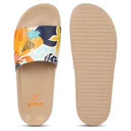 Yoho Women's Tropica Multicolor Slides image 3