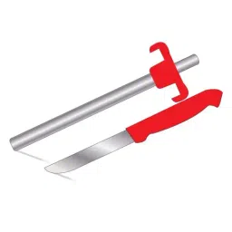 Prestige Red Stainless Steel Gas Lighter & Knife Set-42