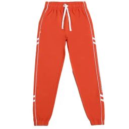Li'l Tomatoes Kids Orange Solid Joggers-image-13